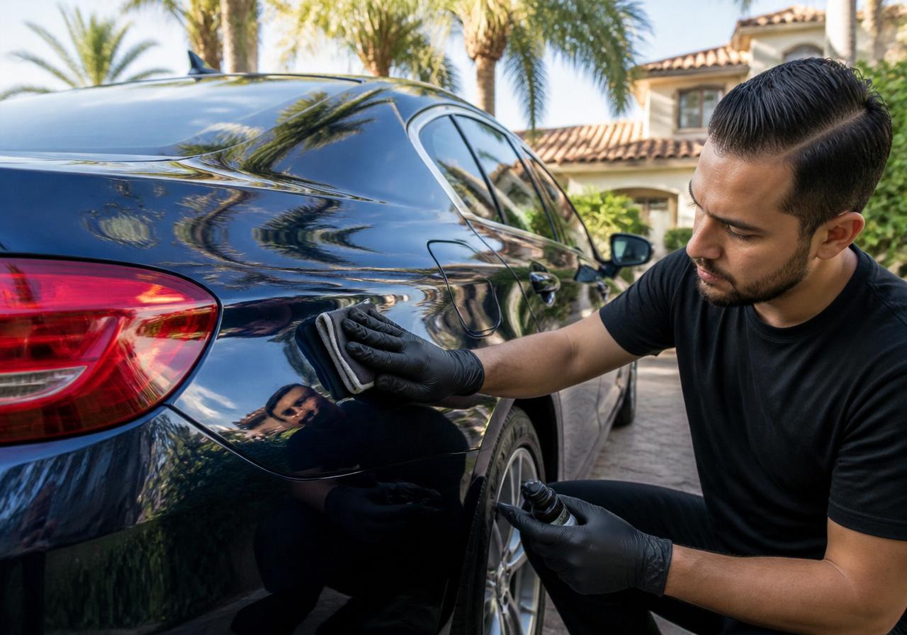 Applying ceramic wax